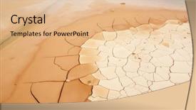  Presentation with ground water - Colorful theme enhanced with mud ground dry without water backdrop and a lemonade colored foreground
