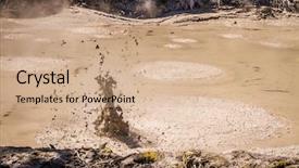  Presentation with geothermal - Amazing slide deck having mud pool in the wai backdrop and a coral colored foreground