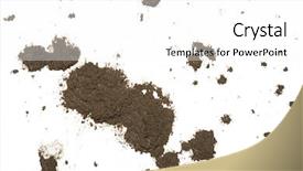  Presentation with pattern - Cool new PPT theme with mud splat pattern isolated backdrop and a white colored foreground