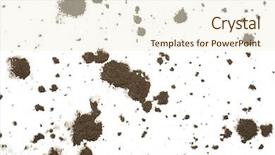  Presentation with pattern - Theme with mud splat pattern isolated background and a cream colored foreground