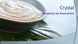  Presentation with skincare and body care spa - PPT theme enhanced with mud therapy - natural body care green tea background and a sky blue colored foreground