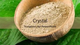  Presentation with clay - Cool new slides with mud therapy - spa clay backdrop and a coral colored foreground