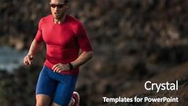  Presentation with trail competition - Amazing slides having mud trail race competition training backdrop and a wine colored foreground