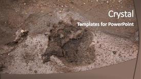  Presentation with footprint - Colorful presentation theme enhanced with mud wild life animal backdrop and a violet colored foreground