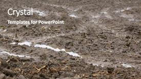  Presentation with toroidal field - Amazing presentation design having muddy field backdrop and a gray colored foreground