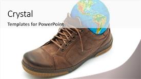  Presentation with academic - Cool new slides with academic track - world in shoe conceptual design backdrop and a white colored foreground