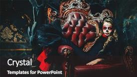  Presentation with sugar skull - Theme consisting of muertos day of the dead background and a wine colored foreground