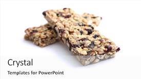  Presentation with muesli - Presentation enhanced with muesli bar background and a white colored foreground