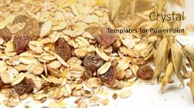  Presentation with muesli - Theme consisting of muesli background and a yellow colored foreground