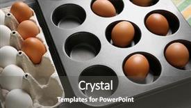  Presentation with muffin - Presentation theme having muffin tin and holder background and a dark gray colored foreground