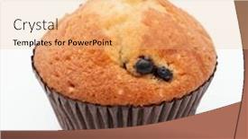  Presentation with currant - Cool new theme with muffin-with-black-currant backdrop and a lemonade colored foreground