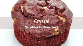  Presentation with muffin - Presentation theme with muffin background and a tawny brown colored foreground