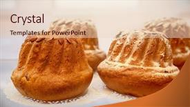  Presentation with muffins - Presentation featuring muffins background and a lemonade colored foreground