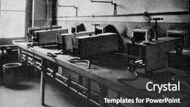  Presentation with furnace - Slides with muffle furnaces in a modern background and a dark gray colored foreground