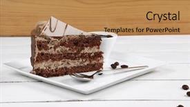  Presentation with hot chocolate - Cool new slide set with  backdrop and a  colored foreground