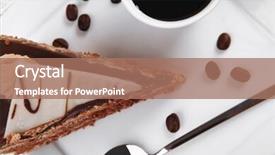  Presentation with hot chocolate - Presentation theme having  background and a  colored foreground