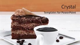  Presentation with hot chocolate - Cool new presentation design with  backdrop and a  colored foreground