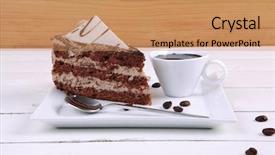  Presentation with hot chocolate - Slide set enhanced with  background and a  colored foreground