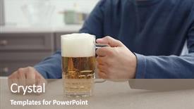  Presentation with alcohol - Theme having mug of beer indoors alcohol background and a coral colored foreground