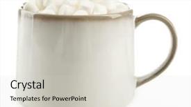  Presentation with hot pink white - Slides enhanced with mug of hot chocolate background and a light gray colored foreground