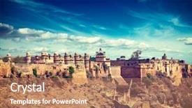  Presentation with mughal history - Amazing presentation having mughal architecture - gwalior fort gwalior backdrop and a coral colored foreground