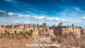  Presentation with mughal history - Amazing presentation theme having mughal architecture - gwalior fort gwalior backdrop and a coral colored foreground
