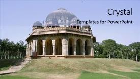  Presentation with mughal - Colorful PPT theme enhanced with mughal-architecture-at-lodhi-gardens backdrop and a light blue colored foreground