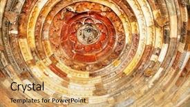  Presentation with mughal history - Beautiful PPT theme featuring mughal history - detail of qutub qutb minar backdrop and a yellow colored foreground