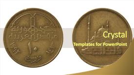  Presentation with egyptian - Audience pleasing presentation consisting of muhammad ali - egyptian piastres or qirsh coins backdrop and a tawny brown colored foreground