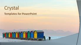 Presentation with cape town south africa - Theme consisting of muizenberg beach near cape town background and a lemonade colored foreground