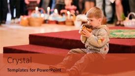  Presentation with easter church - Amazing slides having mukachevo-april-24-easter-celebration backdrop and a red colored foreground