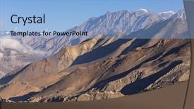  Presentation with japan beautiful landscape mountain fuji - Presentation consisting of muktinath village in lower mustang background and a light blue colored foreground