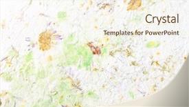  Presentation with partchment paper texture - Slide deck with mulberry leaves - handmade textured paper background and a cream colored foreground