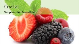  Presentation with berries - Beautiful PPT layouts featuring mulberry leaves - mix of fresh berries isolated backdrop and a yellow colored foreground