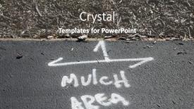  Presentation with cement paint - Slides having mulch-area-spray-paint-words background and a  colored foreground