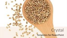  Presentation with food quality - Beautiful PPT layouts featuring mulika-wheat-berries-healthy-food backdrop and a lemonade colored foreground