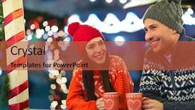  Presentation with black couple having fun - Amazing theme having mulled wine - young couple having fun outdoors backdrop and a red colored foreground