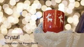  Presentation with mulled wine - PPT layouts having mulled wine at christmas market background and a  colored foreground