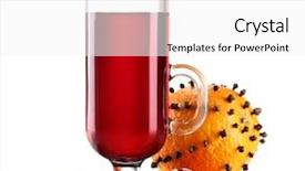  Presentation with australian wine - Slides having mulled wine in the glass background and a white colored foreground