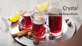  Presentation with mulled wine - Colorful presentation theme enhanced with mulled-wine-with-orange backdrop and a  colored foreground