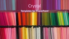  Presentation with textile shop - Theme featuring multi-color-fabric-for-ladies background and a violet colored foreground