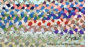  Presentation with multi - PPT theme with multi color geometric - rug from scraps background and a mint green colored foreground