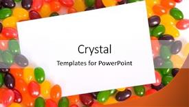  Presentation with blank note book and wooden - Audience pleasing PPT layouts consisting of multi-color jelly bean backdrop and a white colored foreground