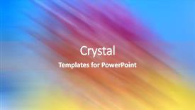  Presentation with blur - Colorful presentation theme enhanced with multi colored blur techno background backdrop and a coral colored foreground