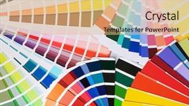  Presentation with globe and open bible - Presentation theme having multi colored books - many open color palette swatches background and a coral colored foreground