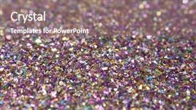  Presentation with glitter pink - Slide deck with multi colored glitter close up background and a gray colored foreground