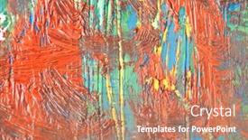  Presentation with coloured - Beautiful slides featuring multi-coloured structure of background backdrop and a coral colored foreground