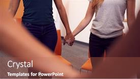  Presentation with multi cultural - Beautiful theme featuring multi-cultural-group-of-men backdrop and a red colored foreground