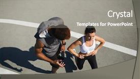  Presentation with confident - Theme consisting of multi directional - directly above view of confident background and a gray colored foreground