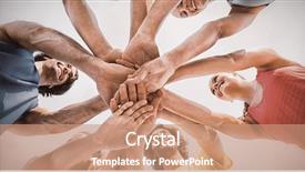  Presentation with friends - PPT theme enhanced with multi directional - directly below shot of friends background and a coral colored foreground